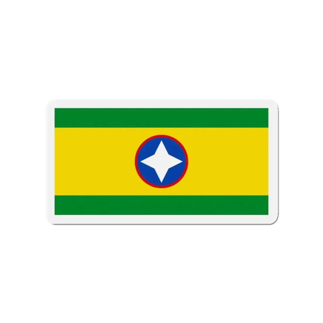 Flag of Bucaramanga Santander Colombia - Refrigerator Magnet 3 Inch - The Sticker Space