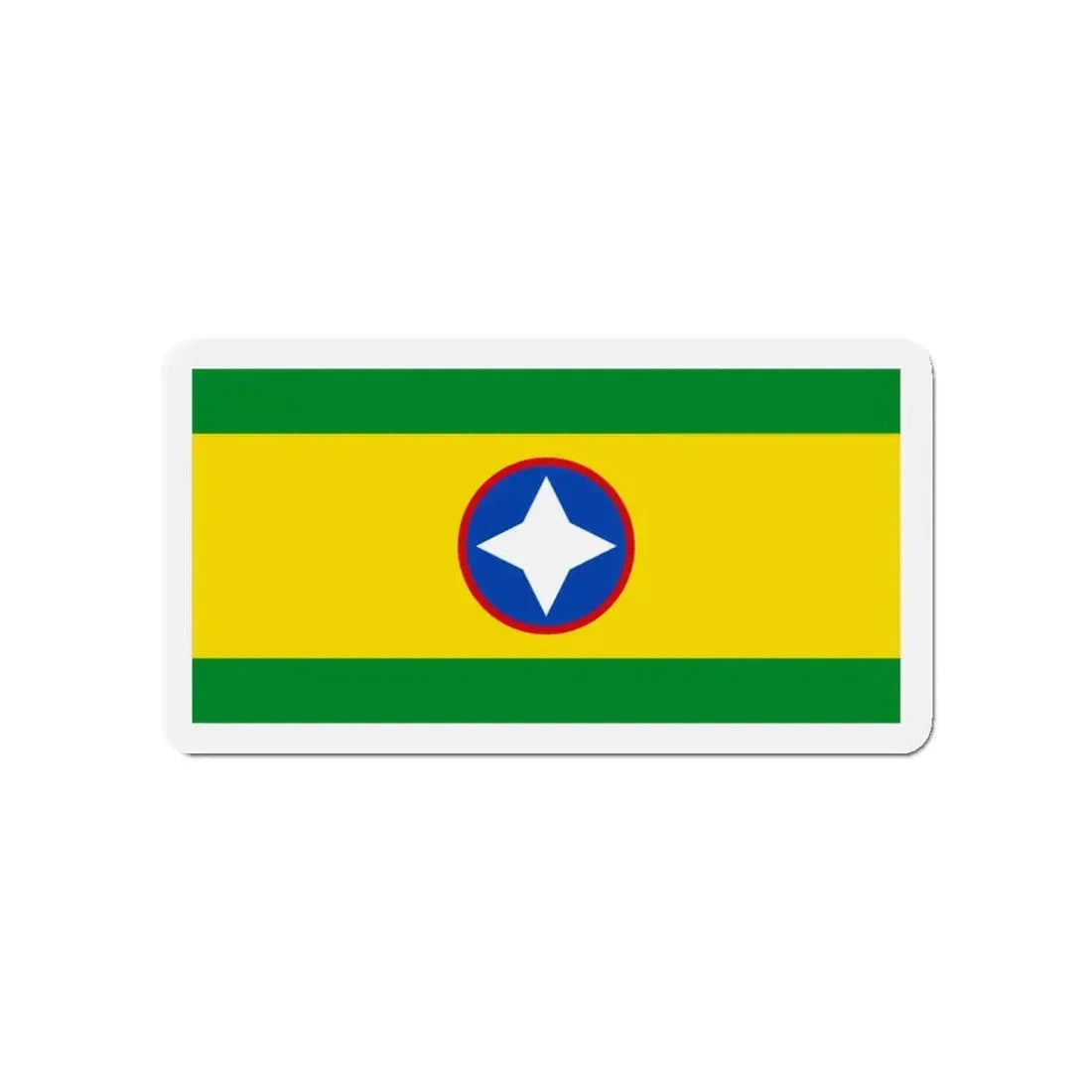 Flag of Bucaramanga Santander Colombia - Refrigerator Magnet 4 Inch - The Sticker Space