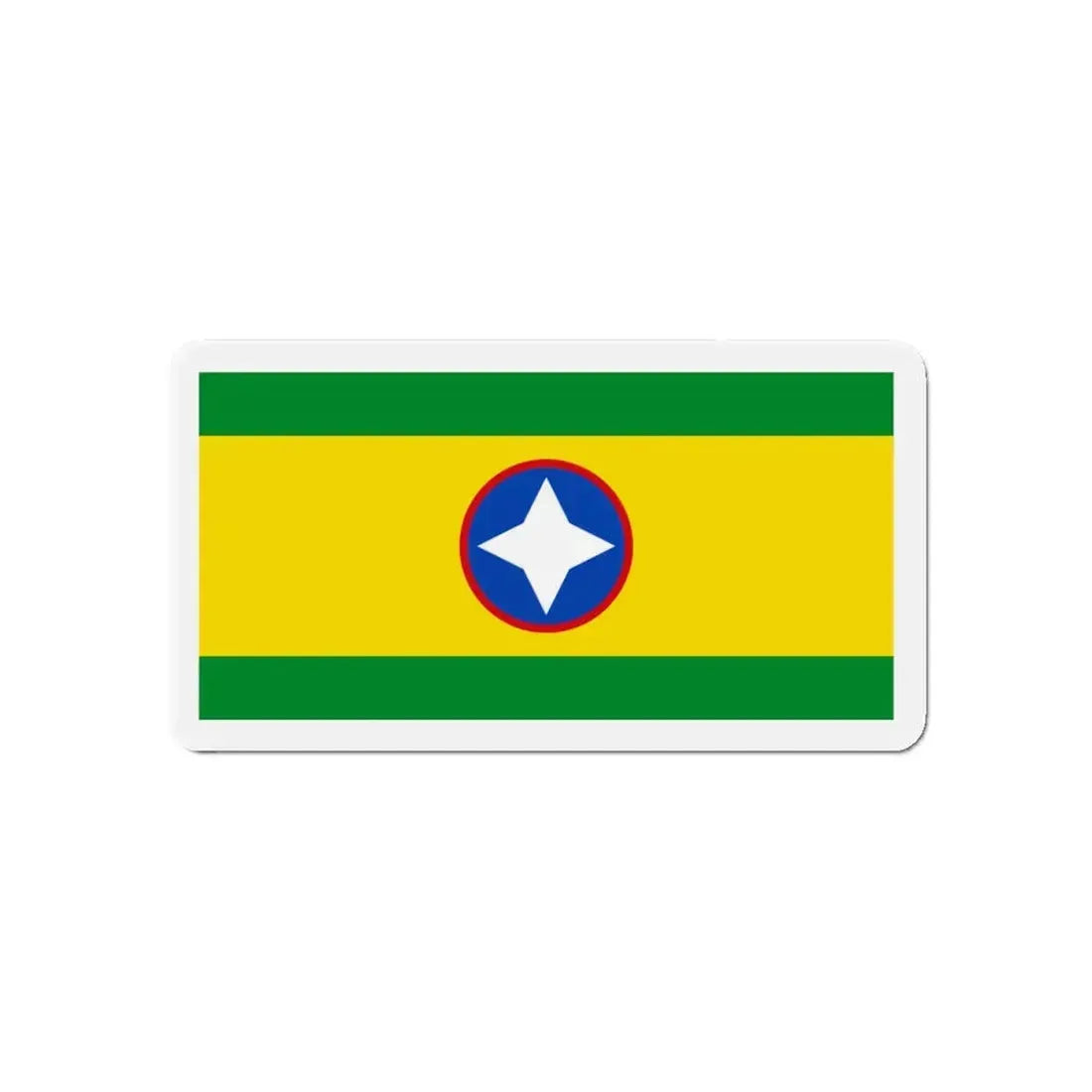 Flag of Bucaramanga Santander Colombia - Refrigerator Magnet 5 Inch - The Sticker Space