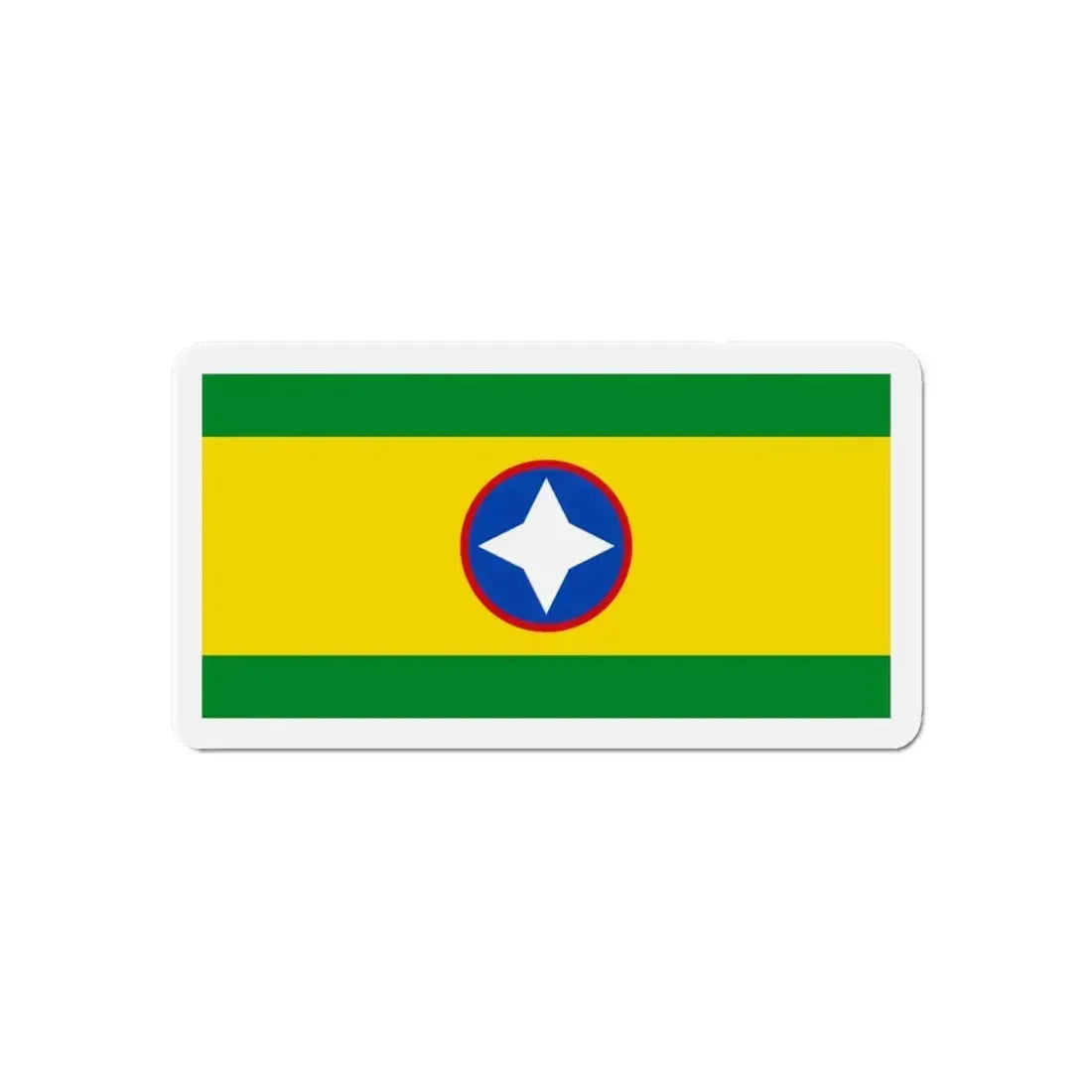 Flag of Bucaramanga Santander Colombia - Refrigerator Magnet 6 Inch - The Sticker Space
