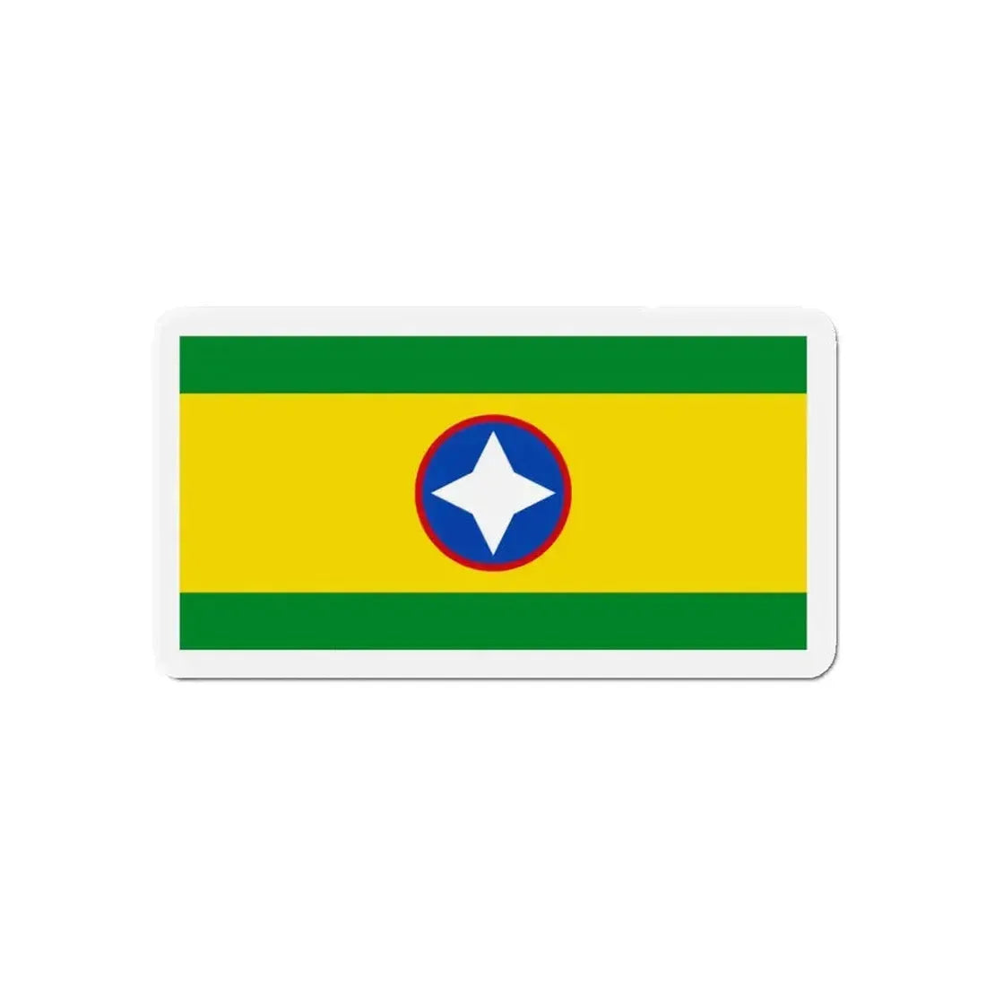 Flag of Bucaramanga Santander Colombia - Refrigerator Magnet - The Sticker Space