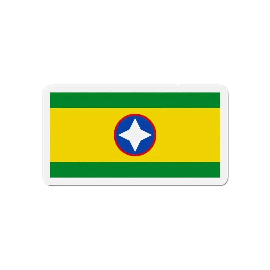 Flag of Bucaramanga Santander Colombia - Refrigerator Magnet - The Sticker Space