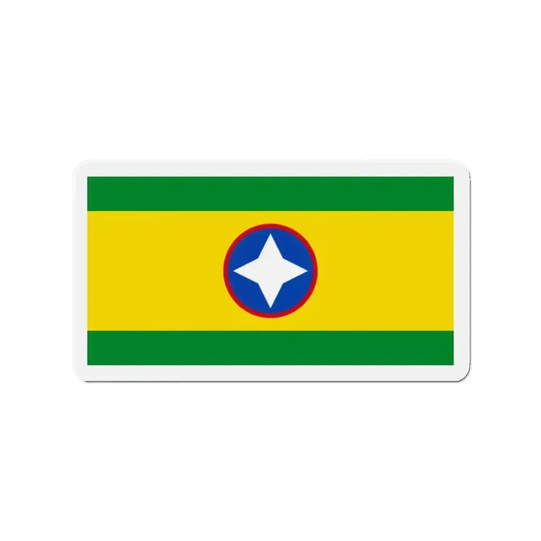 Flag of Bucaramanga Santander Colombia - Refrigerator Magnet - The Sticker Space
