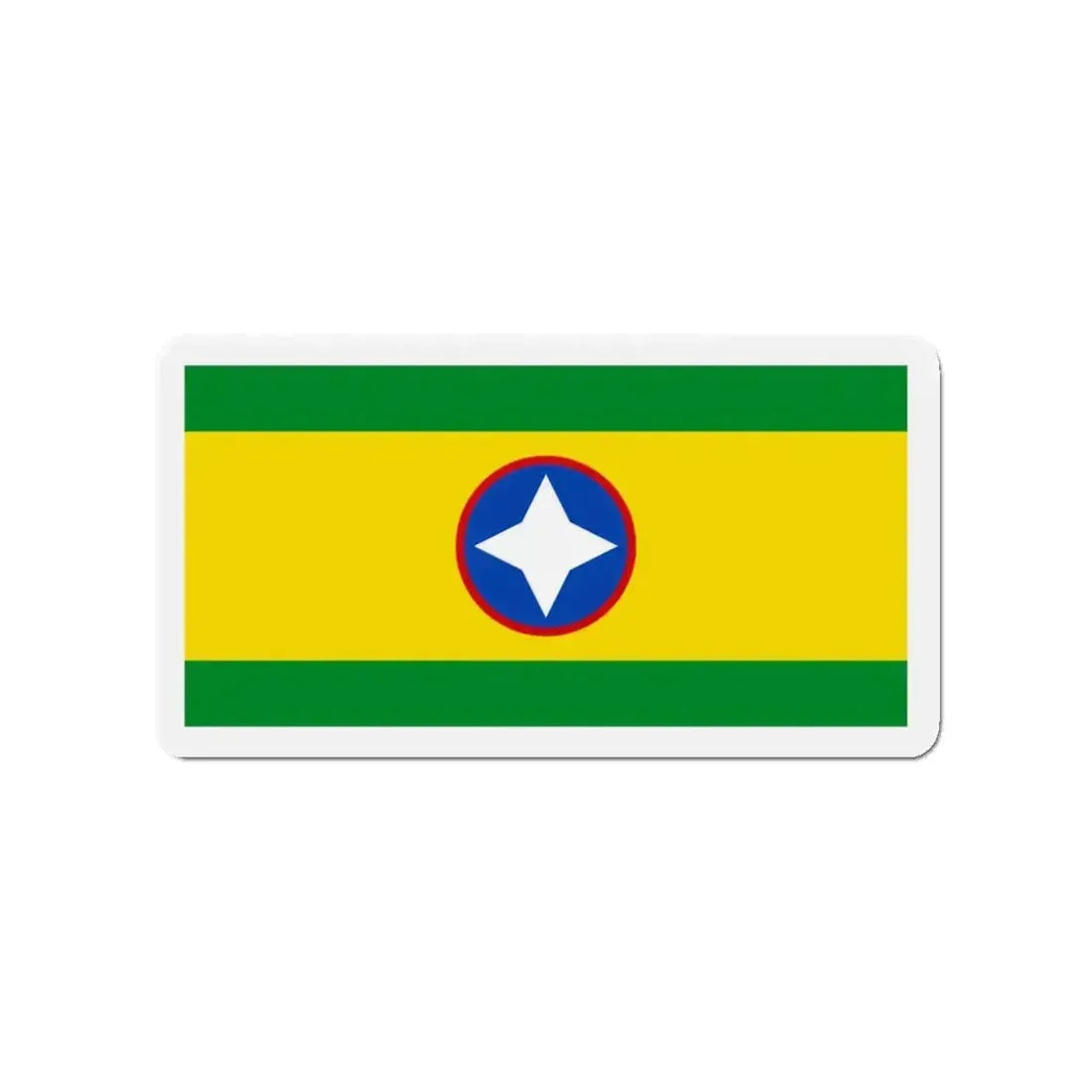 Flag of Bucaramanga Santander Colombia - Refrigerator Magnet - The Sticker Space