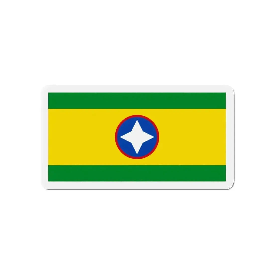 Flag of Bucaramanga Santander Colombia - Refrigerator Magnet - The Sticker Space