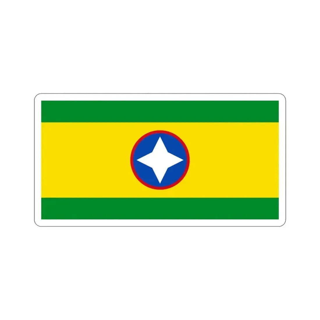 Flag of Bucaramanga Santander Colombia STICKER Vinyl Die-Cut Decal 3 Inch - The Sticker Space
