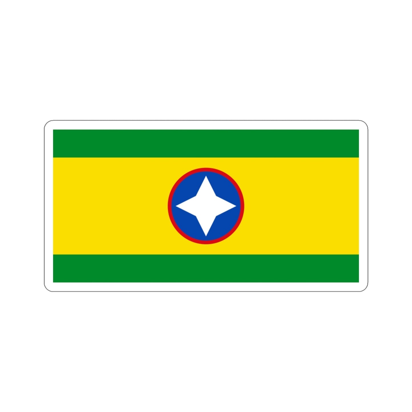 Flag of Bucaramanga Santander Colombia STICKER Vinyl Die-Cut Decal-3 Inch-The Sticker Space