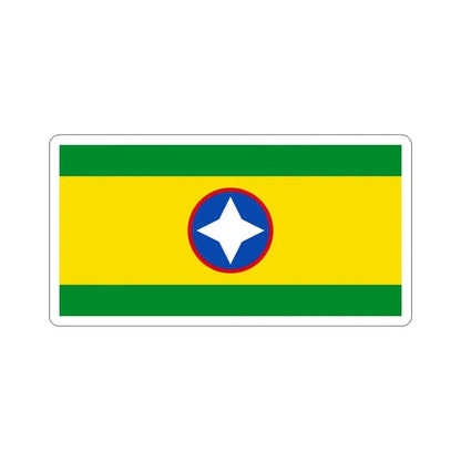Flag of Bucaramanga Santander Colombia STICKER Vinyl Die-Cut Decal 4 Inch - The Sticker Space
