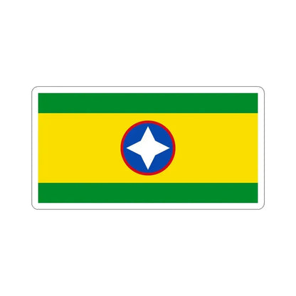 Flag of Bucaramanga Santander Colombia STICKER Vinyl Die-Cut Decal 6 Inch - The Sticker Space