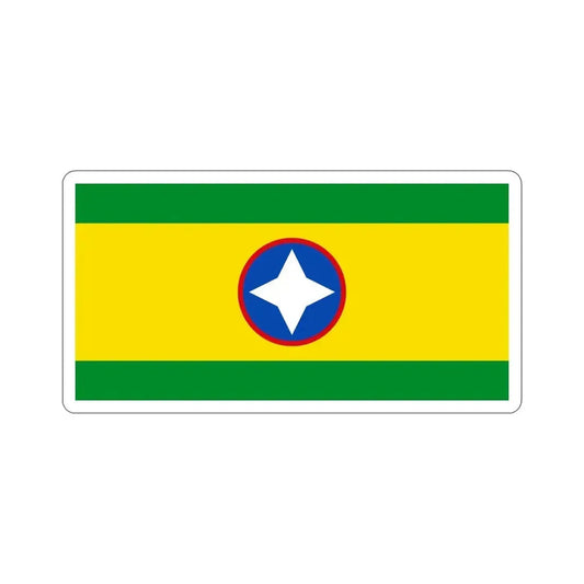 Flag of Bucaramanga Santander Colombia STICKER Vinyl Die-Cut Decal 6 Inch - The Sticker Space