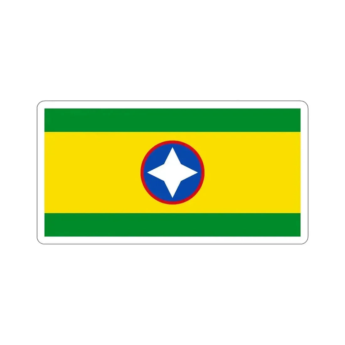 Flag of Bucaramanga Santander Colombia STICKER Vinyl Die-Cut Decal - The Sticker Space