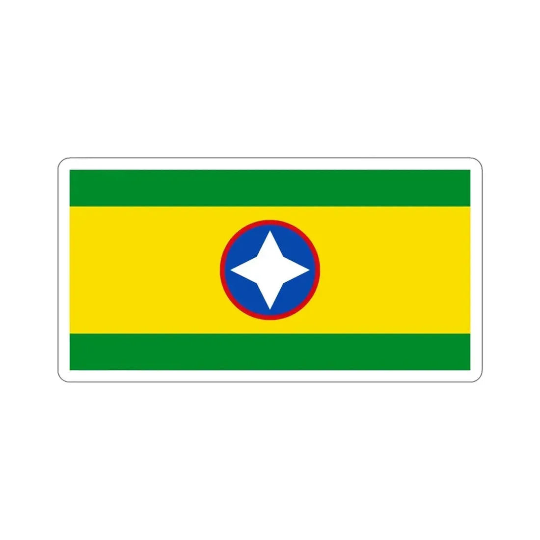 Flag of Bucaramanga Santander Colombia STICKER Vinyl Die-Cut Decal - The Sticker Space