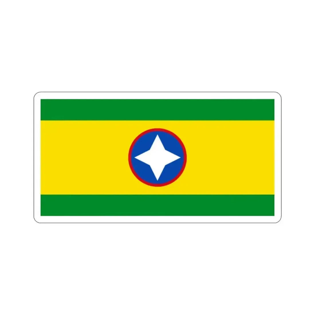 Flag of Bucaramanga Santander Colombia STICKER Vinyl Die-Cut Decal - The Sticker Space