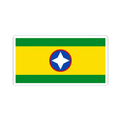 Flag of Bucaramanga Santander Colombia - STICKER Vinyl Kiss-Cut Decal 2 Inch White - The Sticker Space