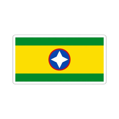 Flag of Bucaramanga Santander Colombia - STICKER Vinyl Kiss-Cut Decal 3 Inch White - The Sticker Space