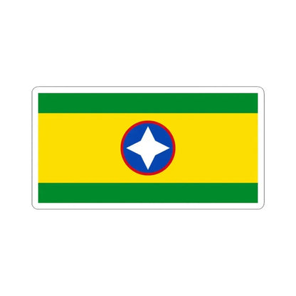 Flag of Bucaramanga Santander Colombia - STICKER Vinyl Kiss-Cut Decal 6 Inch White - The Sticker Space