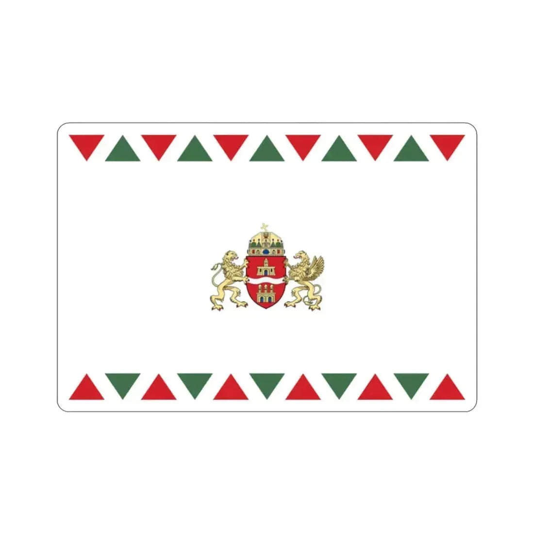 Flag of Budapest STICKER Vinyl Die-Cut Decal 2 Inch - The Sticker Space