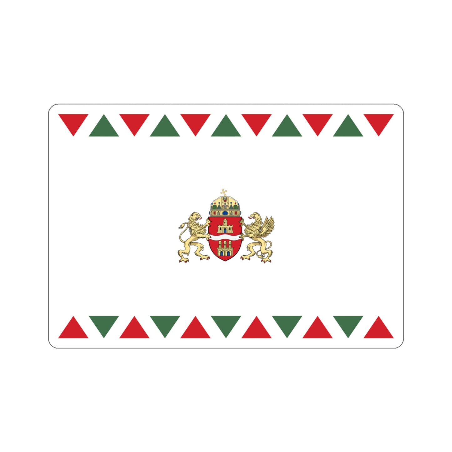 Flag of Budapest STICKER Vinyl Die-Cut Decal-3 Inch-The Sticker Space