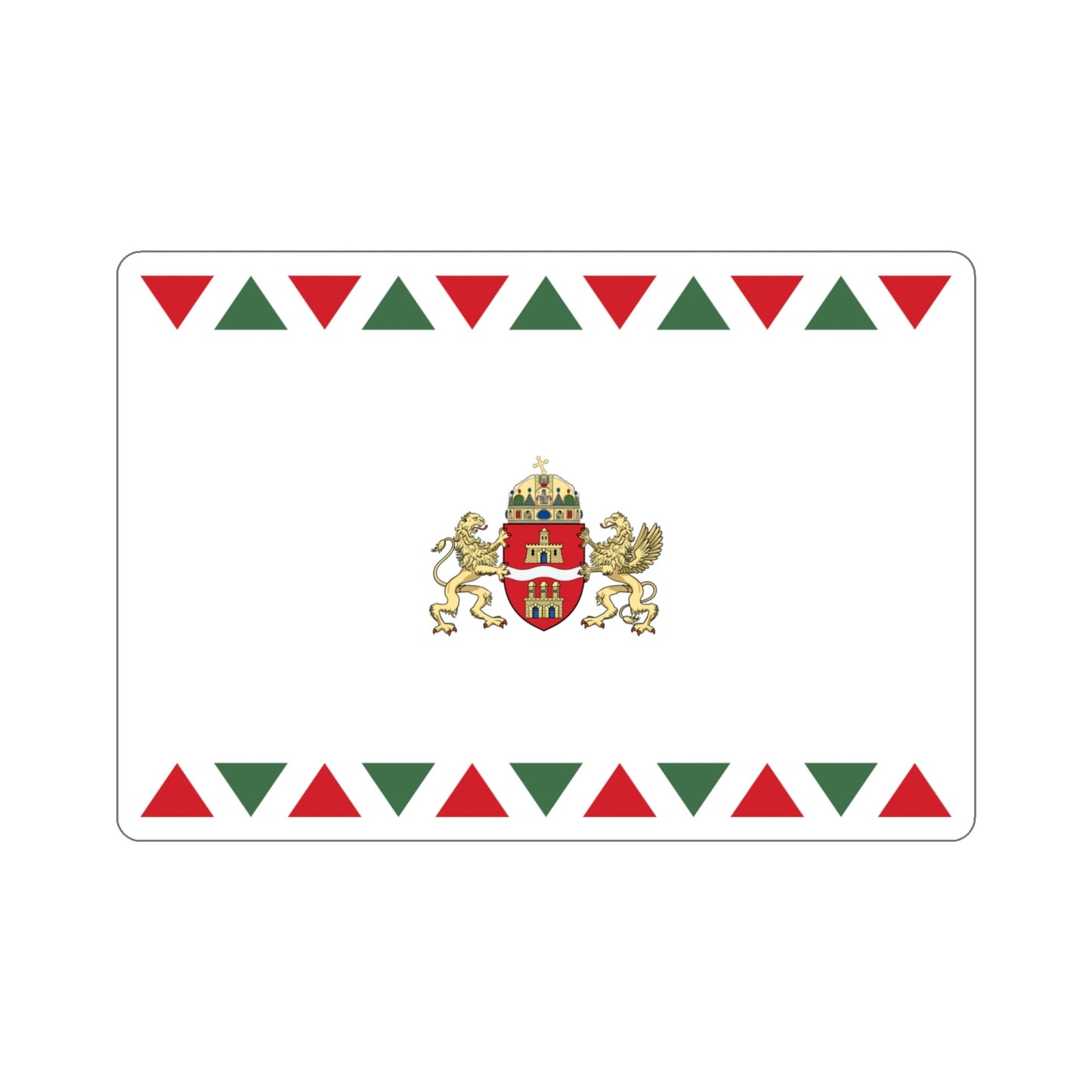 Flag of Budapest STICKER Vinyl Die-Cut Decal-4 Inch-The Sticker Space