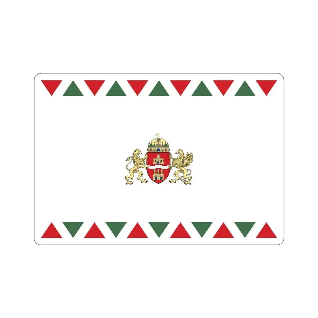 Flag of Budapest STICKER Vinyl Die-Cut Decal 4 Inch - The Sticker Space