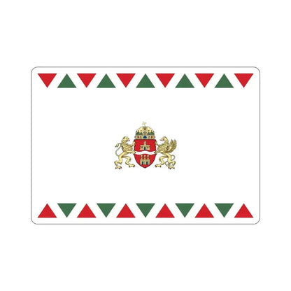 Flag of Budapest STICKER Vinyl Die-Cut Decal 4 Inch - The Sticker Space