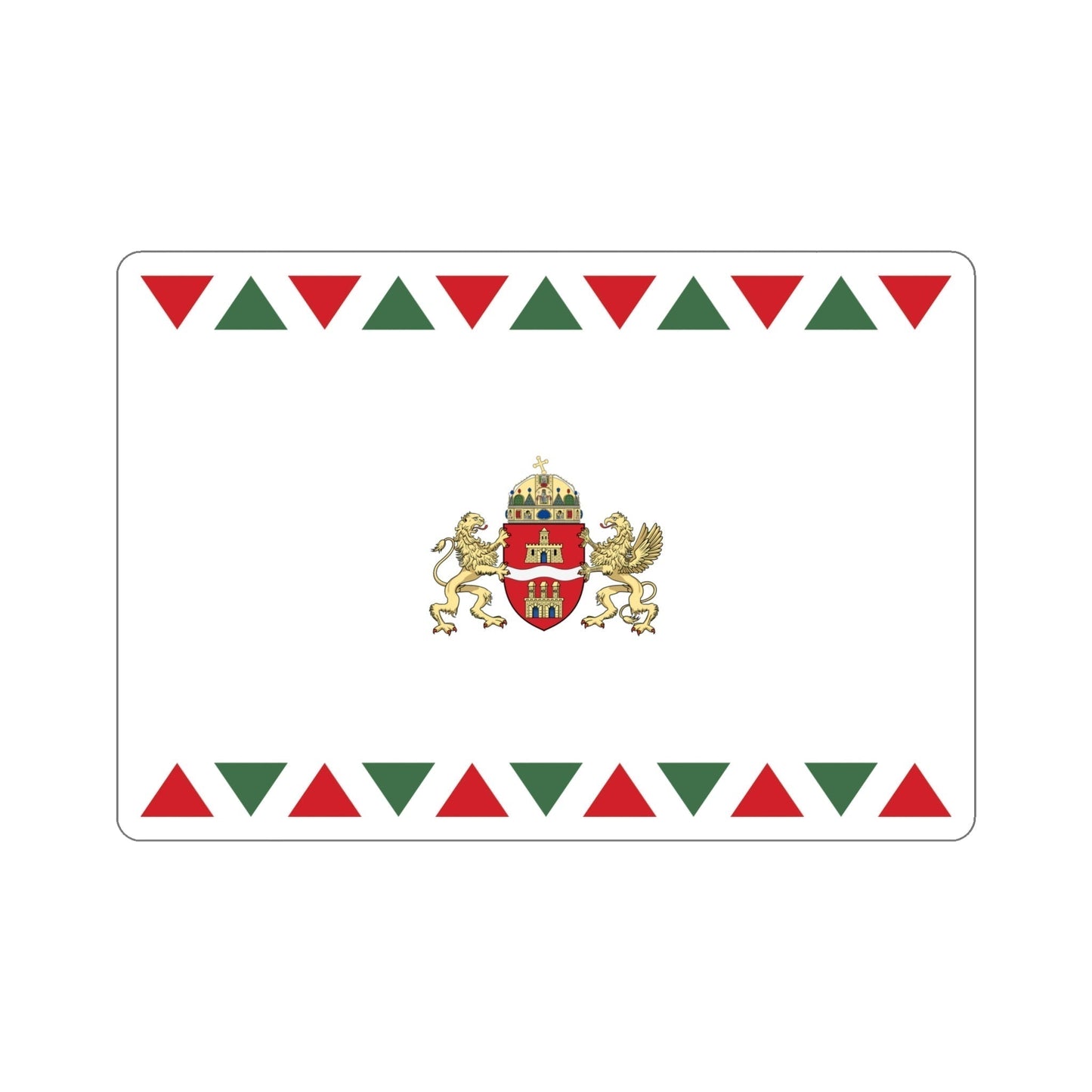 Flag of Budapest STICKER Vinyl Die-Cut Decal-6 Inch-The Sticker Space