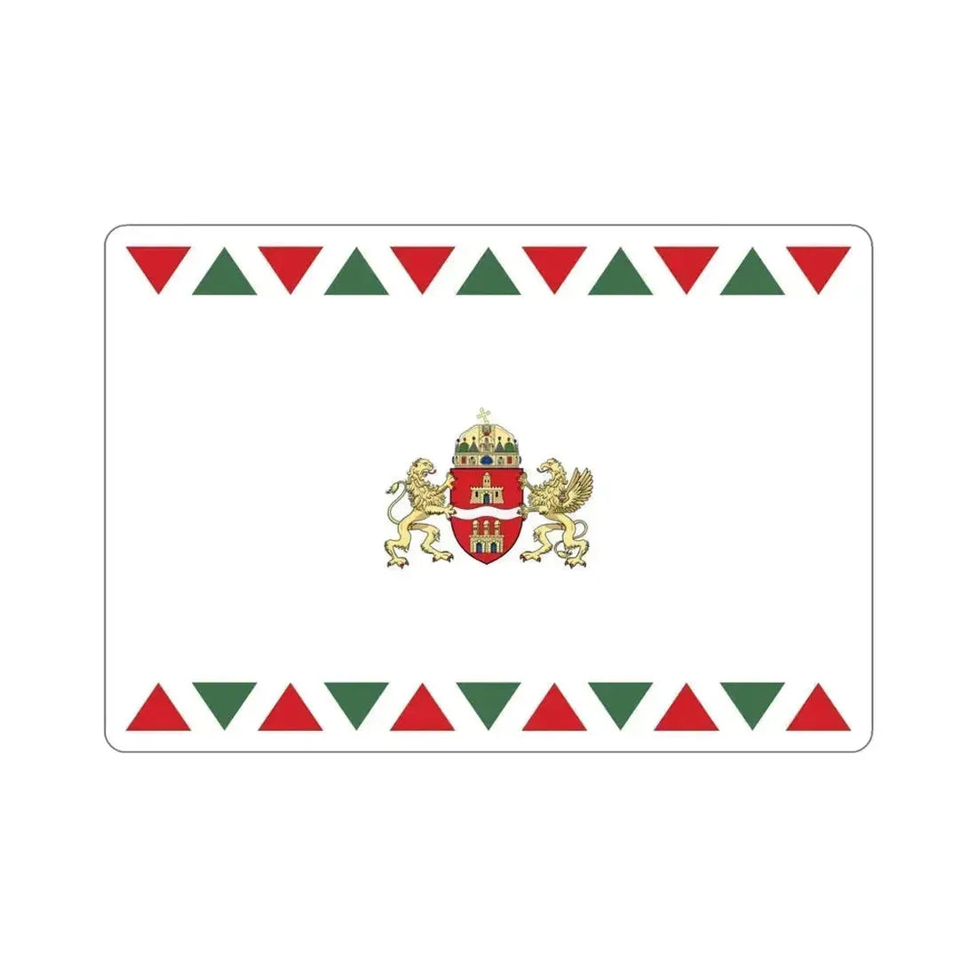 Flag of Budapest STICKER Vinyl Die-Cut Decal 6 Inch - The Sticker Space