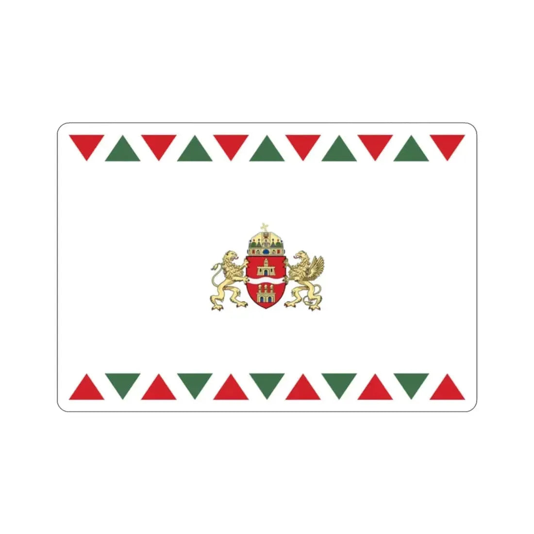 Flag of Budapest STICKER Vinyl Die-Cut Decal - The Sticker Space