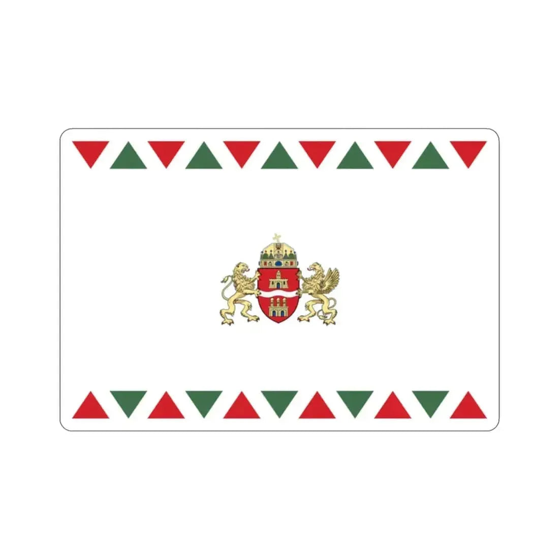 Flag of Budapest STICKER Vinyl Die-Cut Decal - The Sticker Space