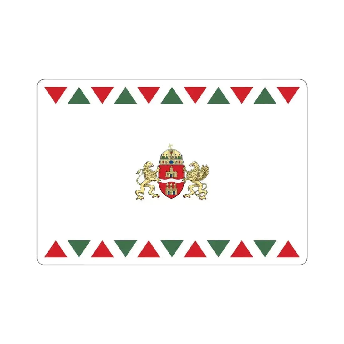 Flag of Budapest STICKER Vinyl Die-Cut Decal - The Sticker Space