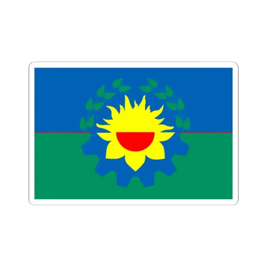 Flag of Buenos Aires (Argentina) STICKER Vinyl Kiss-Cut Decal 2 Inch White - The Sticker Space