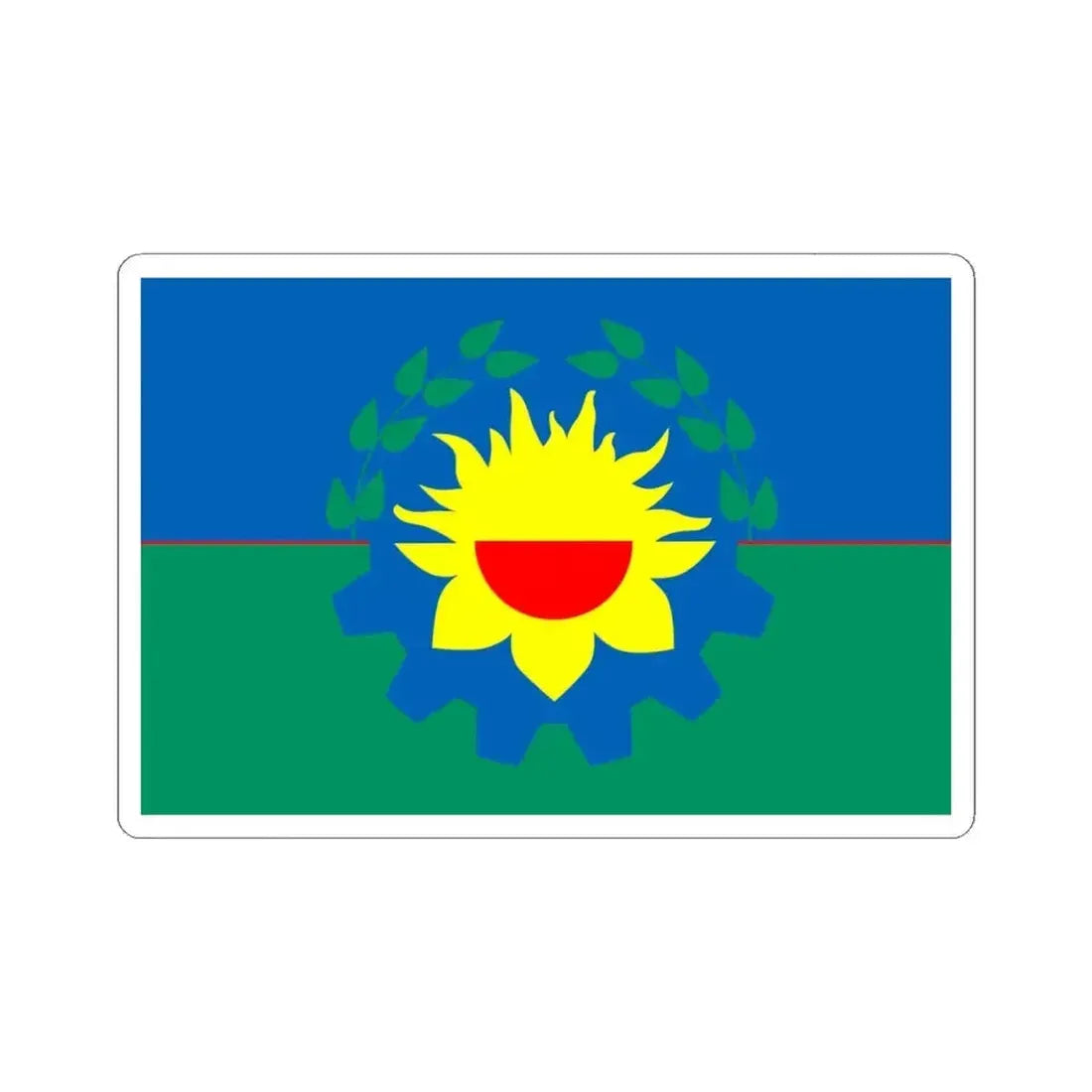 Flag of Buenos Aires (Argentina) STICKER Vinyl Kiss-Cut Decal 6 Inch White - The Sticker Space