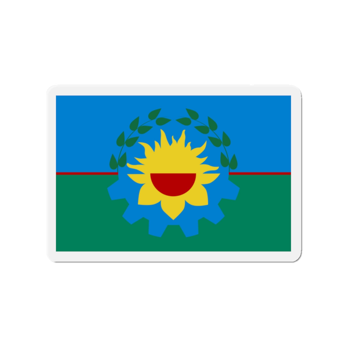 Flag of Buenos Aires Province Argentina - Die-Cut Magnet-2" x 2"-The Sticker Space