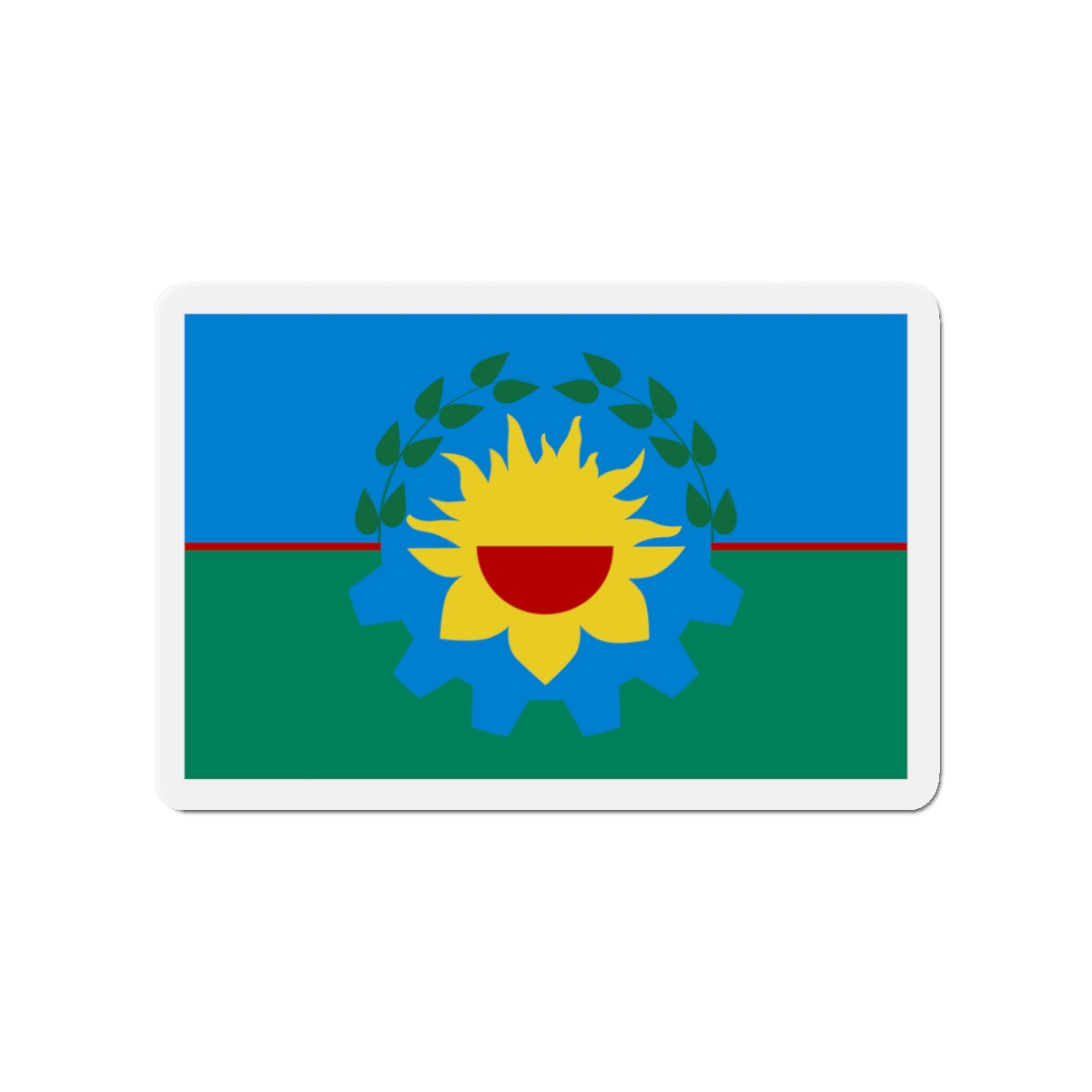 Flag of Buenos Aires Province Argentina - Die-Cut Magnet-3" x 3"-The Sticker Space