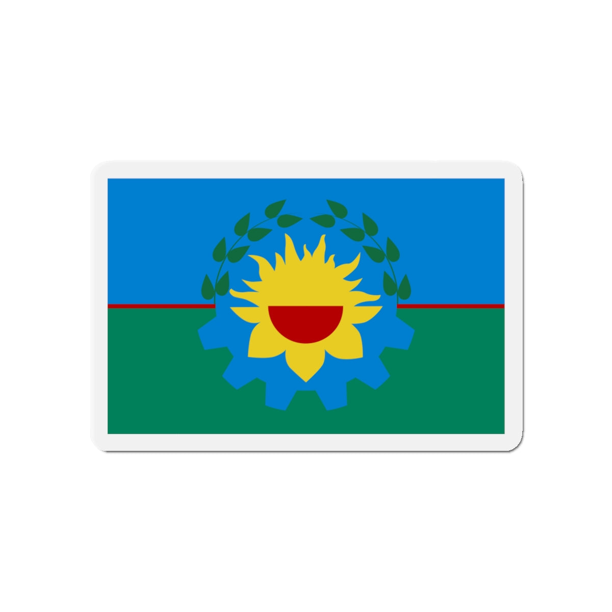 Flag of Buenos Aires Province Argentina - Die-Cut Magnet-4" x 4"-The Sticker Space