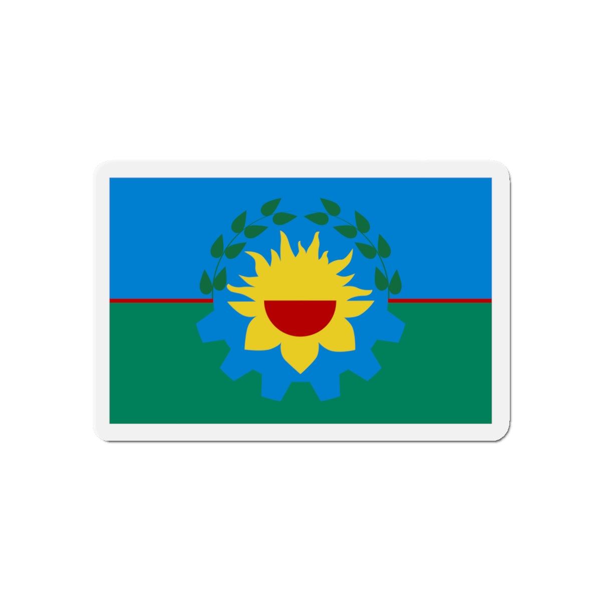 Flag of Buenos Aires Province Argentina - Die-Cut Magnet-5" x 5"-The Sticker Space