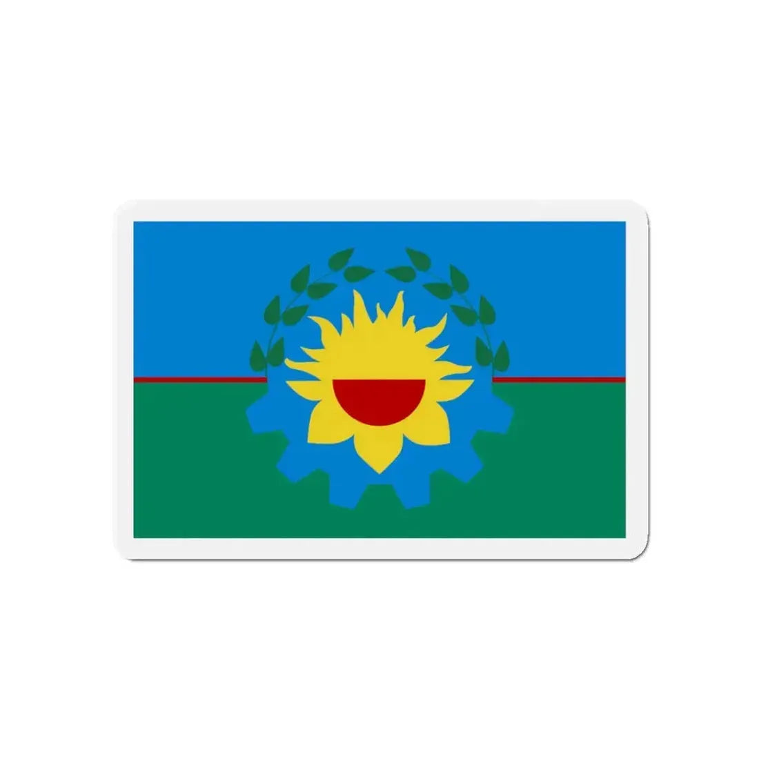 Flag of Buenos Aires Province Argentina - Refrigerator Magnet 4 Inch - The Sticker Space