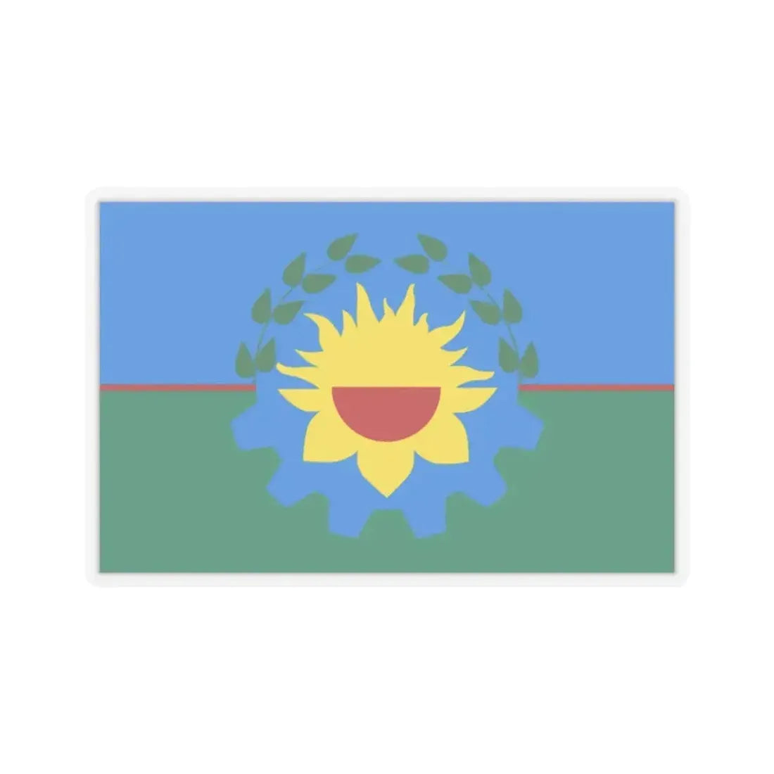 Flag of Buenos Aires Province Argentina - STICKER Vinyl Kiss-Cut Decal 2 Inch Transparent - The Sticker Space