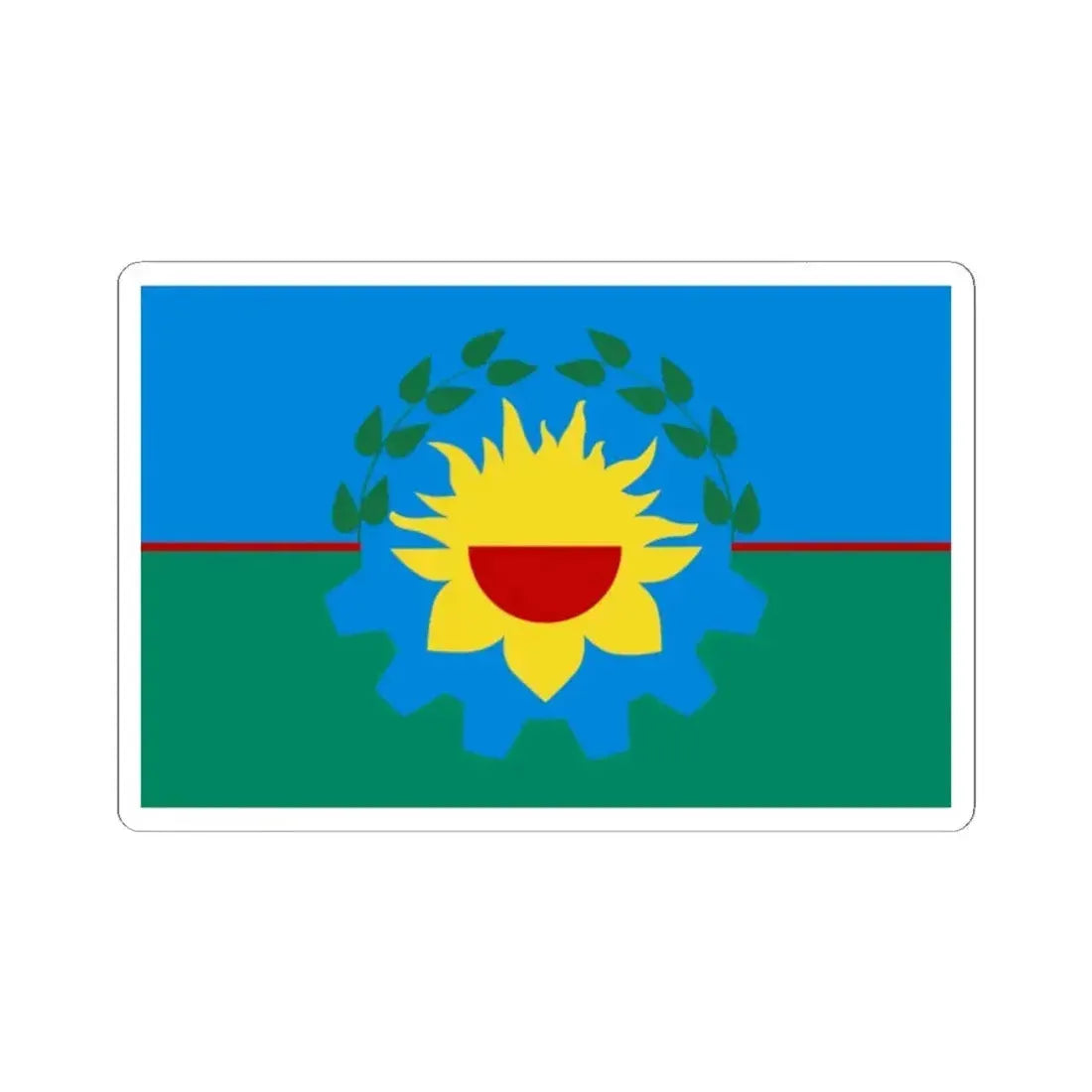 Flag of Buenos Aires Province Argentina - STICKER Vinyl Kiss-Cut Decal 2 Inch White - The Sticker Space
