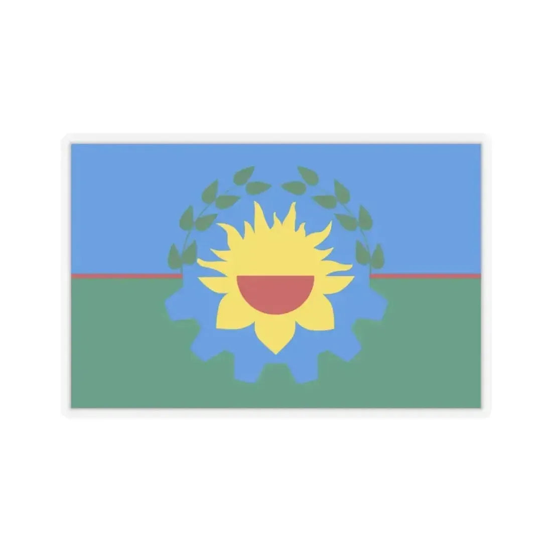 Flag of Buenos Aires Province Argentina - STICKER Vinyl Kiss-Cut Decal 3 Inch Transparent - The Sticker Space