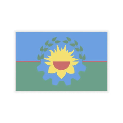 Flag of Buenos Aires Province Argentina - STICKER Vinyl Kiss-Cut Decal 3 Inch Transparent - The Sticker Space