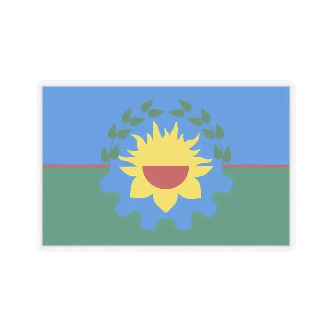 Flag of Buenos Aires Province Argentina - STICKER Vinyl Kiss-Cut Decal 6 Inch Transparent - The Sticker Space
