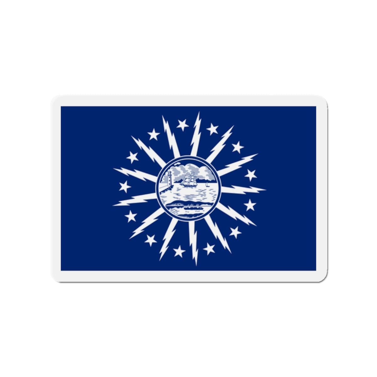 Flag of Buffalo New York - Die-Cut Magnet-2" x 2"-The Sticker Space