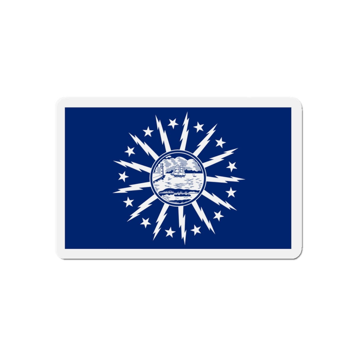 Flag of Buffalo New York - Die-Cut Magnet-5" x 5"-The Sticker Space