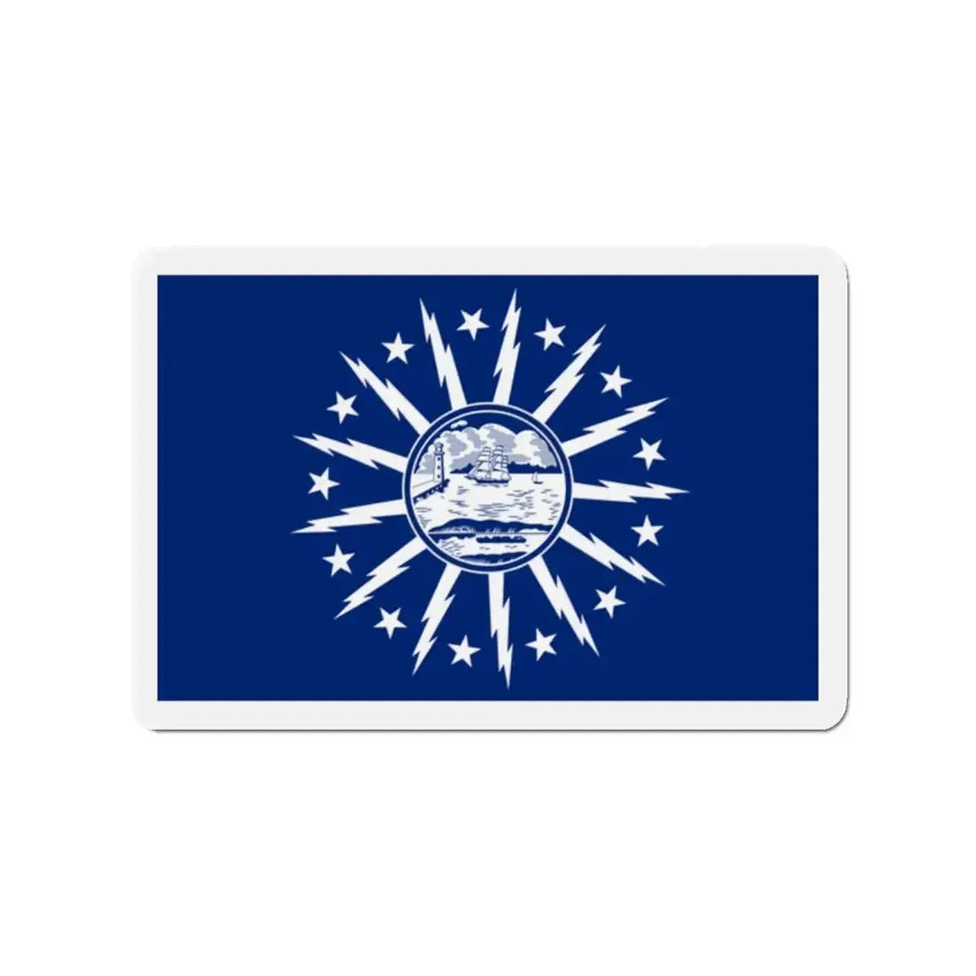 Flag of Buffalo New York - Refrigerator Magnet 2 Inch - The Sticker Space