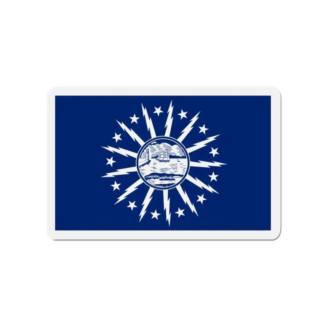 Flag of Buffalo New York - Refrigerator Magnet 3 Inch - The Sticker Space