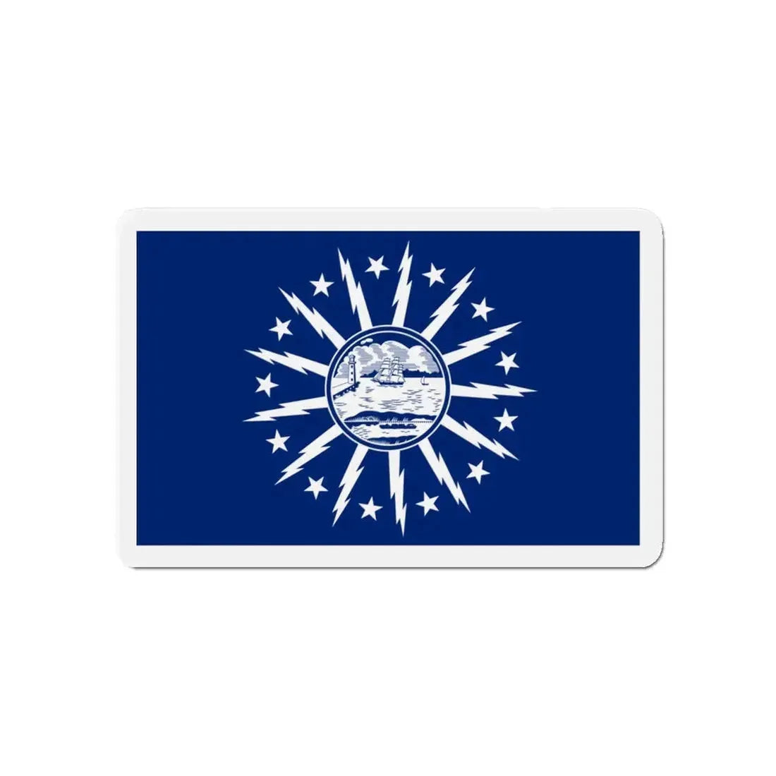Flag of Buffalo New York - Refrigerator Magnet 4 Inch - The Sticker Space