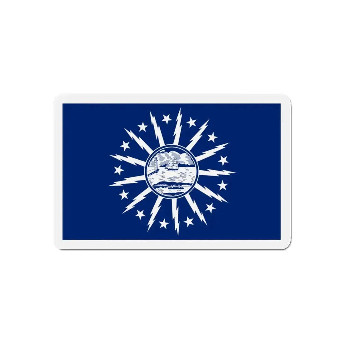 Flag of Buffalo New York - Refrigerator Magnet 5 Inch - The Sticker Space
