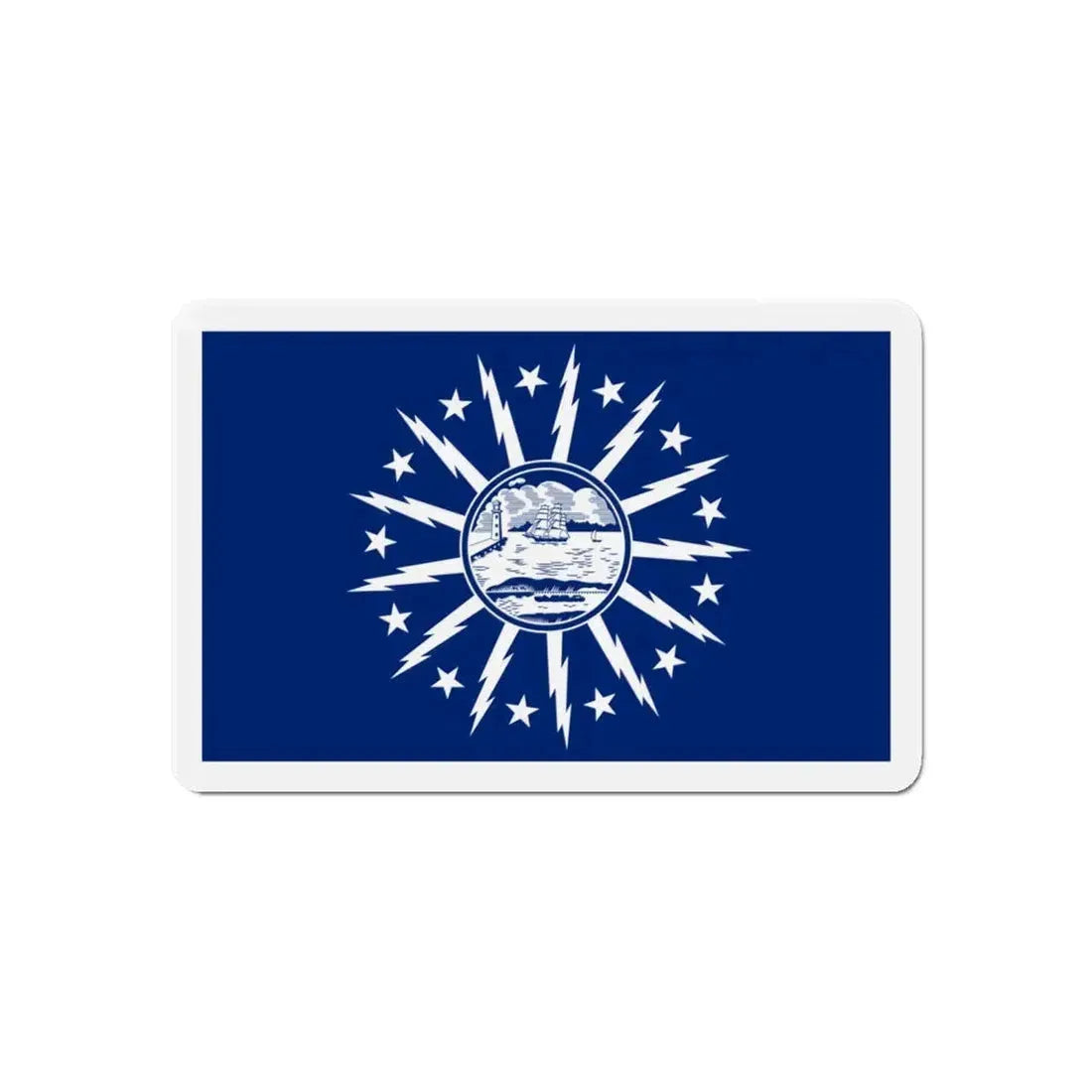 Flag of Buffalo New York - Refrigerator Magnet 6 Inch - The Sticker Space