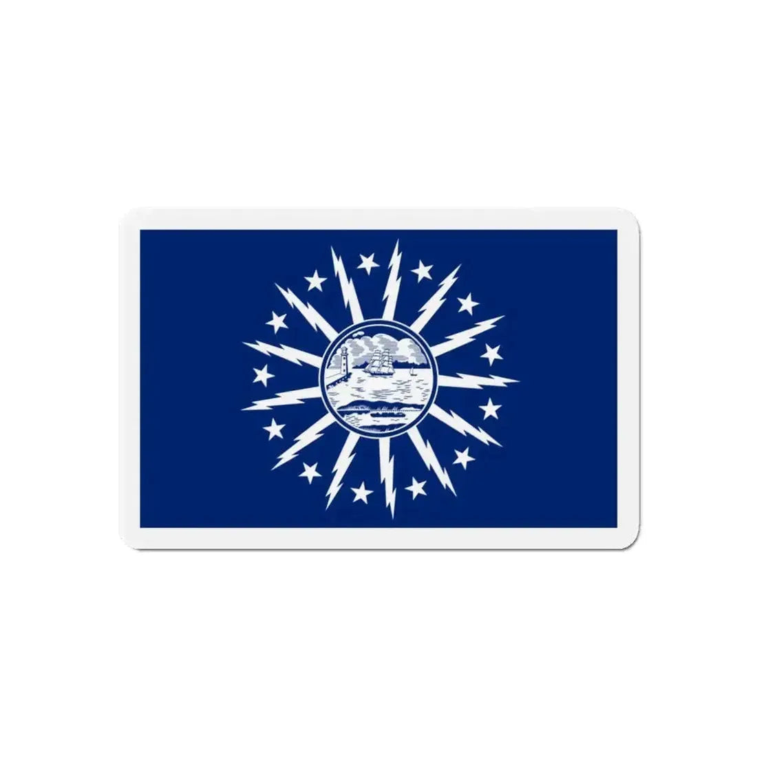 Flag of Buffalo New York - Refrigerator Magnet - The Sticker Space